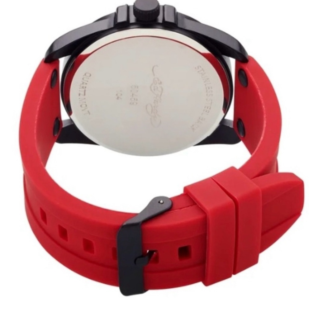 Ed Hardy Red & Black Skull Watch (Unisex) - Picture 6 of 14